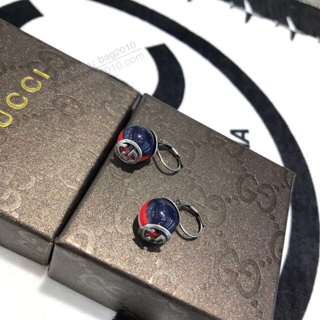GUCCi飾品 古馳專櫃同步新款 鍍鈀復古金屬耳釘 Gucci耳環  zgbq1122